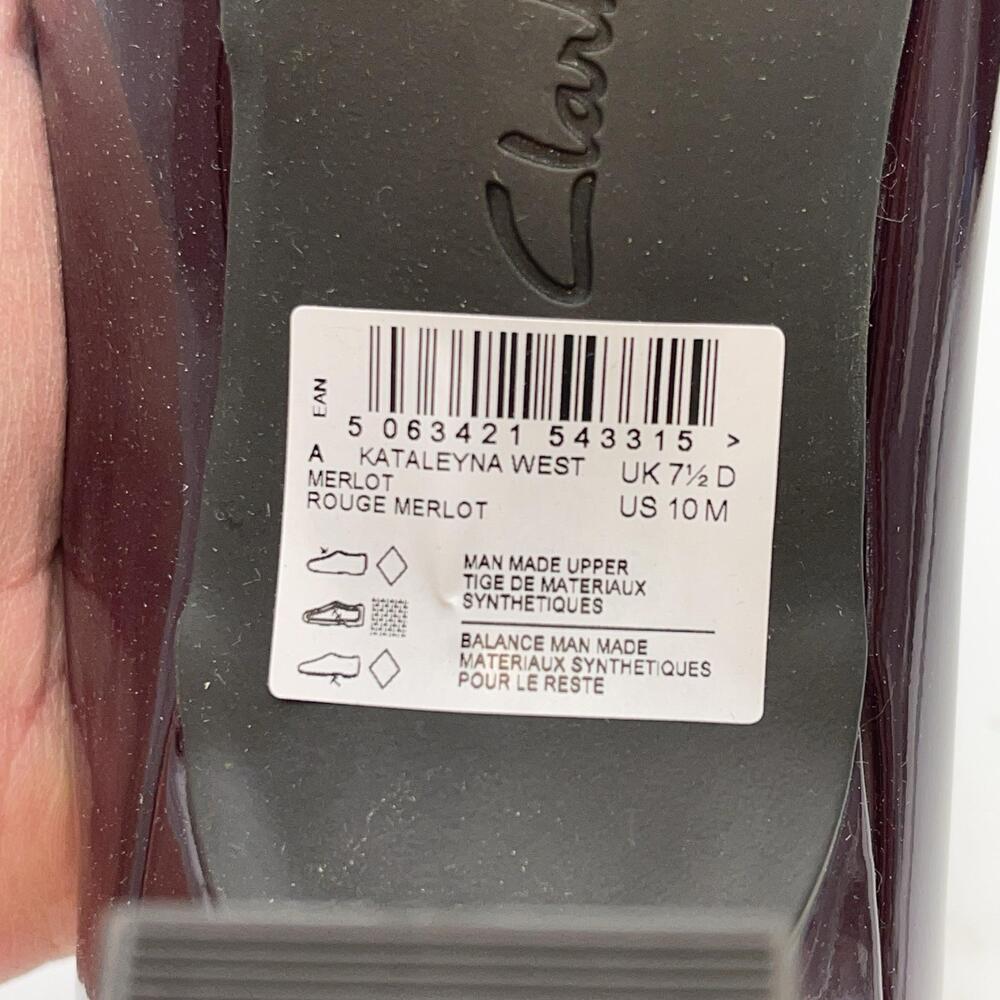 Clarks Katalayna West Shoes Womens Merlot Pointed Toe Kitten Pumps Size 10M - Picture 9 of 12